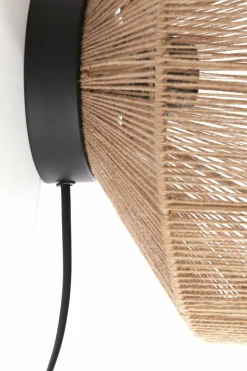 Light en Living Wandlamp Ø43x43 cm LYRA naturel+mat zwart Online