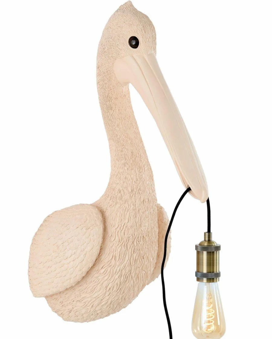 Light en Living Wandlamp 33x28x63 cm PELICAN lichtroze Best