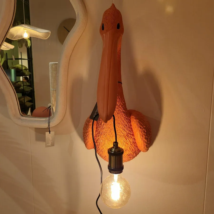 Light en Living Wandlamp 33x28x63 cm PELICAN coral Online