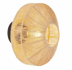 Light en Living Wandlamp Ø31x31 cm LYRA naturel+mat zwart Sale