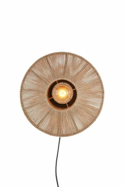 Light en Living Wandlamp Ø31x31 cm LYRA naturel+mat zwart Sale
