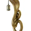Light en Living Wandlamp 18,5x18x52 cm SNAKE antiek brons Sale