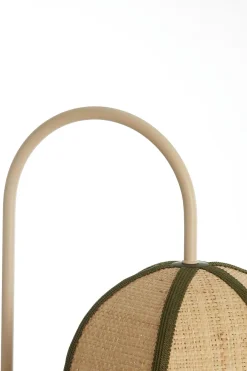 Light en Living Wandlamp 33x25x47 cm SULINA raffia naturel+groen Hot