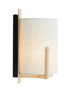 Light en Living Wandlamp 22X18X36 cm Litto naturel+Linnen wit Clearance