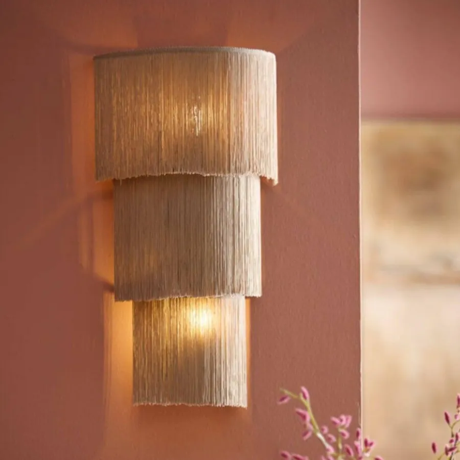 Light en Living Wandlamp 2L 33x14x55 cm MALAIKA taupe Outlet