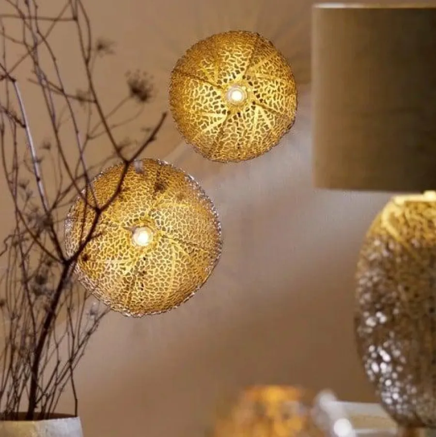 Light en Living Wandlamp Ø39x20 cm SINULA goud Discount