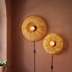 Light en Living WandlamWandlamp Ø50x20 cm MILAN rotan naturelp Ø40x15 cm MILAN rotan naturel - Copy Discount