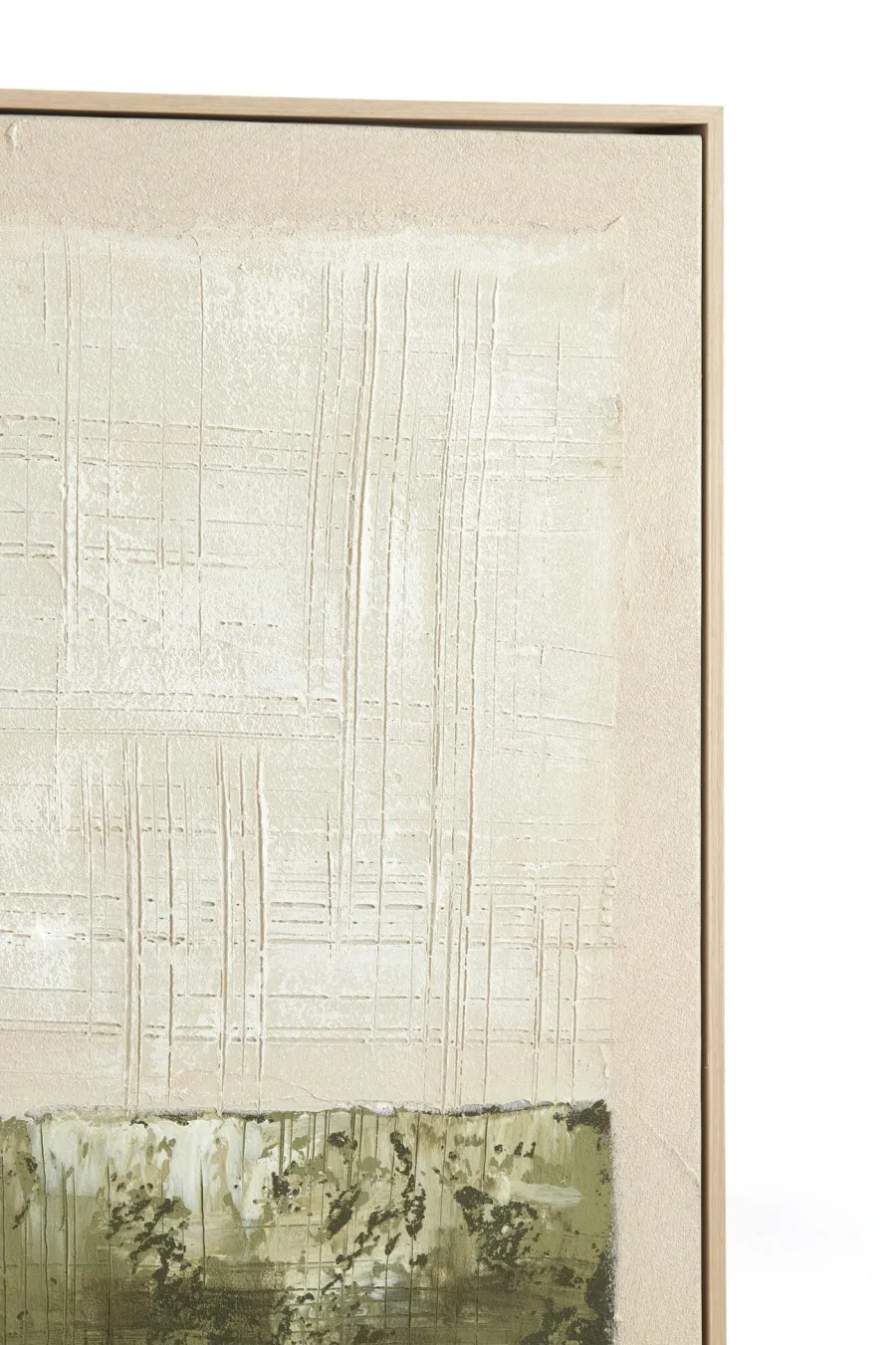Light en Living Wandornament 60x3,5x80 cm MAREYA olijfgroen+crème Clearance