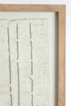 Light en Living Wandornament 74x2x90 cm HAIPA papier-maché crème New