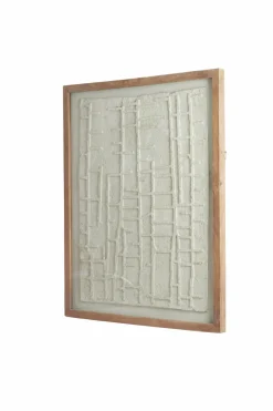 Light en Living Wandornament 74x2x90 cm HAIPA papier-maché crème New