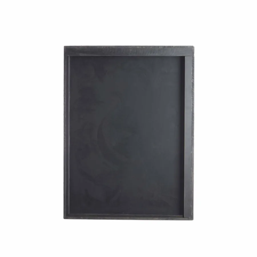 Light en Living Wandornament 80x8x60 cm COLINO hout mat zwart Outlet