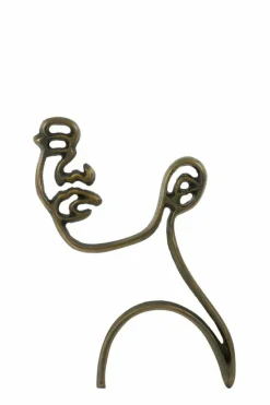 Light en Living Wandornament FACE antiek brons - 2 afmetingen Sale