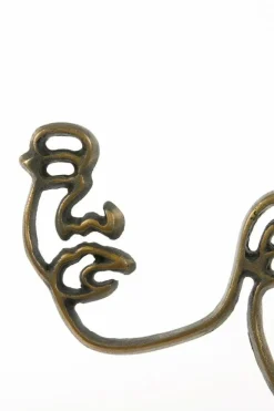 Light en Living Wandornament FACE antiek brons - 2 afmetingen Sale