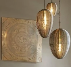 Light en Living Wandornament 60x1,5x60 cm LOLITA antiek brons Sale