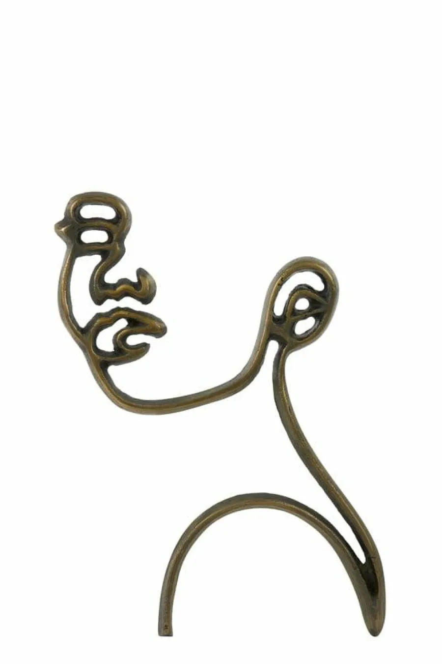 Light en Living Wandornament FACE mat zwart - 2 maten Clearance
