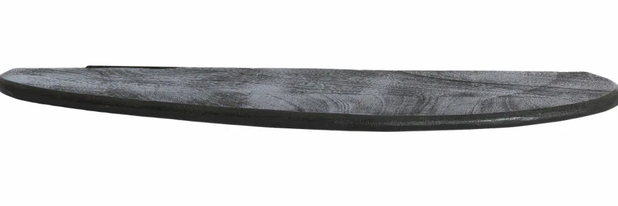 Light en Living Wandplank 70x17x2 cm GINOSA hout mat zwart Clearance