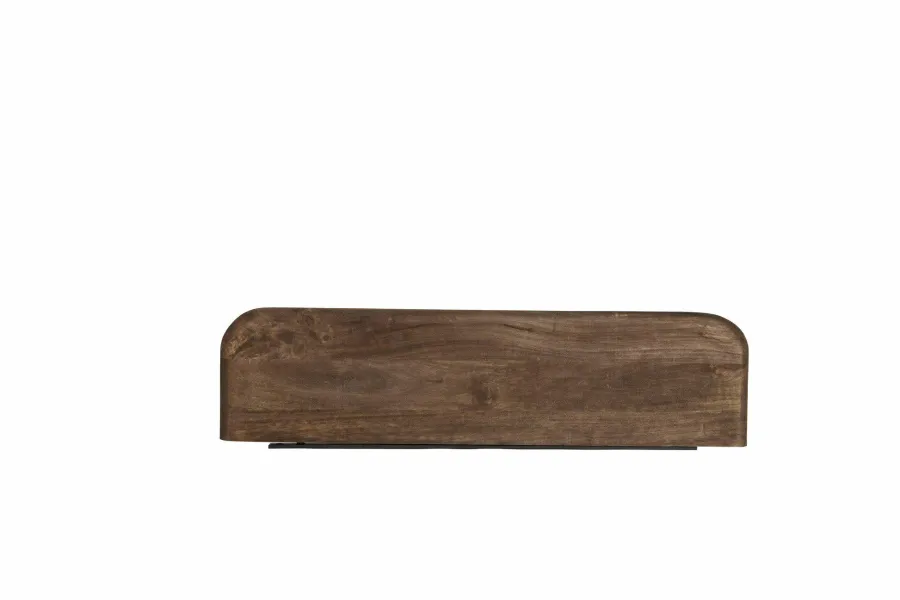 Light en Living Wandplank 70x17x3 cm TARONTU mat grijs/bruin Outlet