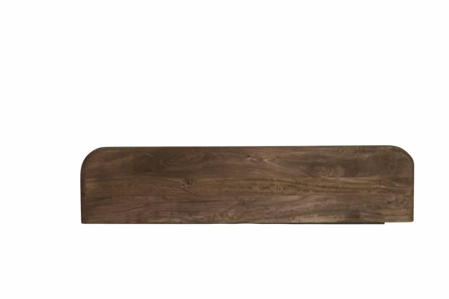 Light en Living Wandplank 88x20x3 cm TARONTU mat grijs/bruin Best