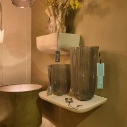 Light en Living Wandplank 32,5x14x18 cm ADAWA glans crème Clearance