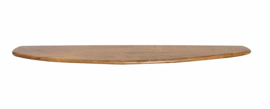 Light en Living Wandplank 80x20x3 cm GINOSU olie bruin Discount