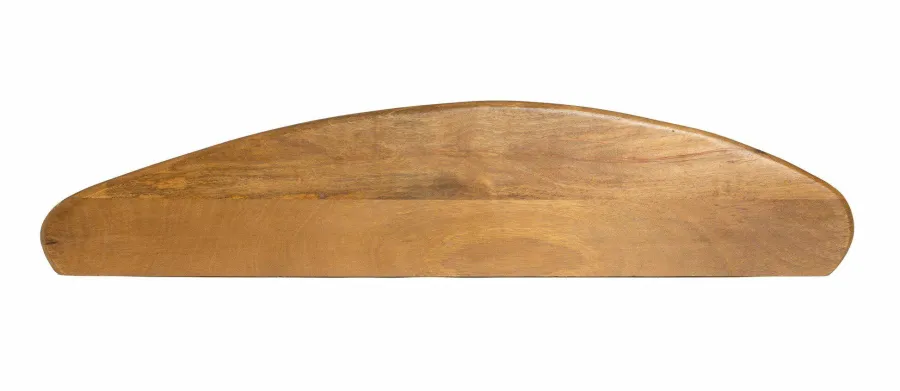 Light en Living Wandplank 80x20x3 cm GINOSU olie bruin Discount