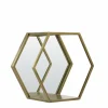 Light en Living Wandrek+spiegel HUAL antiek brons 57x25,5x50 cm