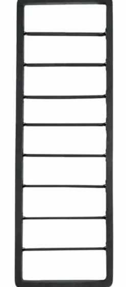 Light en Living Wijnrek 8 flessen 40x6x120 cm SORRENTO hout zwart+zwart