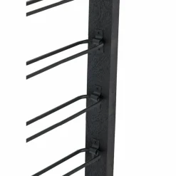 Light en Living Wijnrek 8 flessen 40x6x120 cm SORRENTO hout zwart+zwart