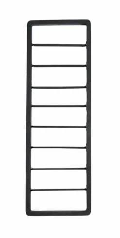 Light en Living Wijnrek 8 flessen 40x6x120 cm SORRENTO hout zwart+zwart
