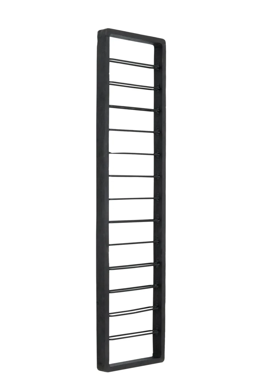 Light en Living Wijnrek 13 flessen 40x6x160 cm SORRENTO hout zwart+zwart Online