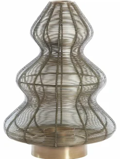 Light en Living Windlicht Ø25x35 cm CHRISTMAS TREE antiek brons Clearance