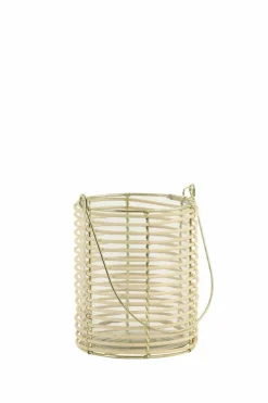 Light en Living Windlicht OSANA bamboe naturel - Ø8x9 cm Clearance