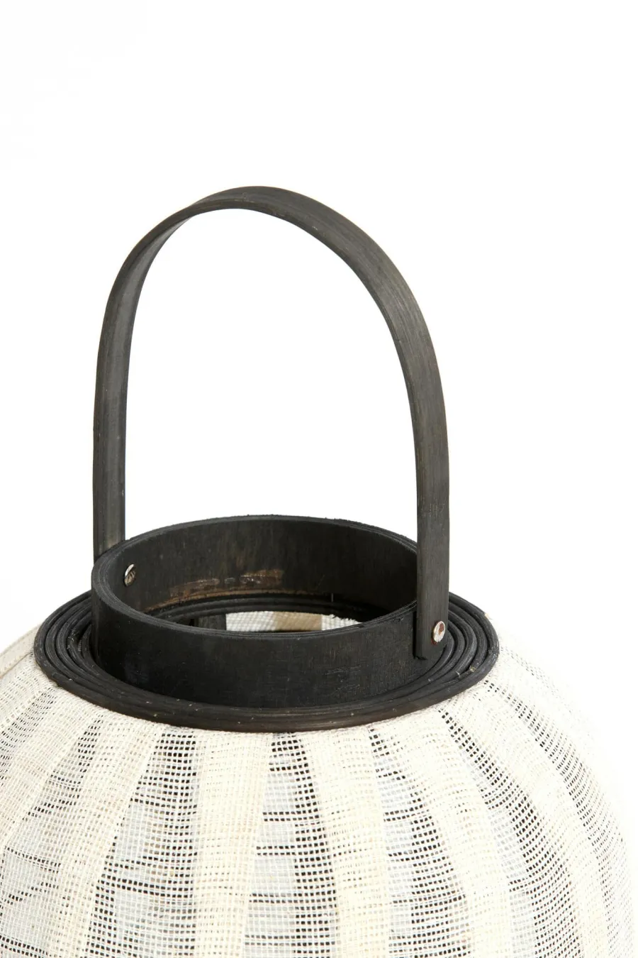 Light en Living Windlicht Ø26X36 DEZULO Linnen Naturel+zwart hout Online