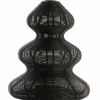 Light en Living Windlicht Ø16x19 cm CHRISTMAS TREE mat zwart Sale