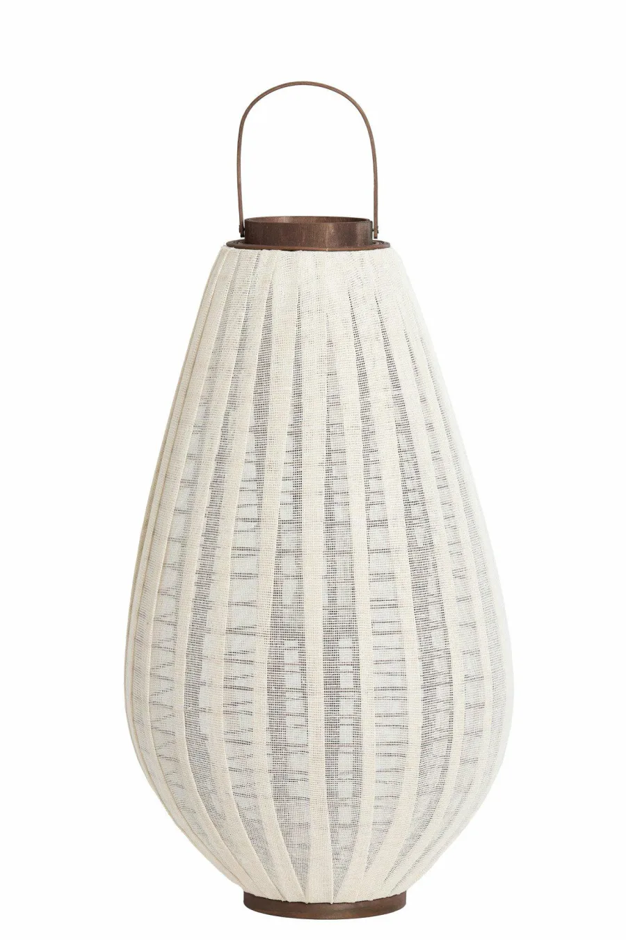 Light en Living Windlicht Ø38X70 cm DAZIO Linen Natural+donkerbruin hout New