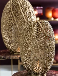 Light en Living Windlicht SINULA antiek goud - 2 maten