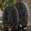 Light en Living Windlicht SINULA mat zwart - 2 maten New