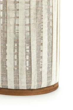 Light en Living Windlicht YLINA Ø26x47 cm – Linnen Naturel & Hout Sale