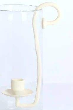 Light en Living Windlicht 17X13X28,5 cm DOLEGA glas helder+creme Online
