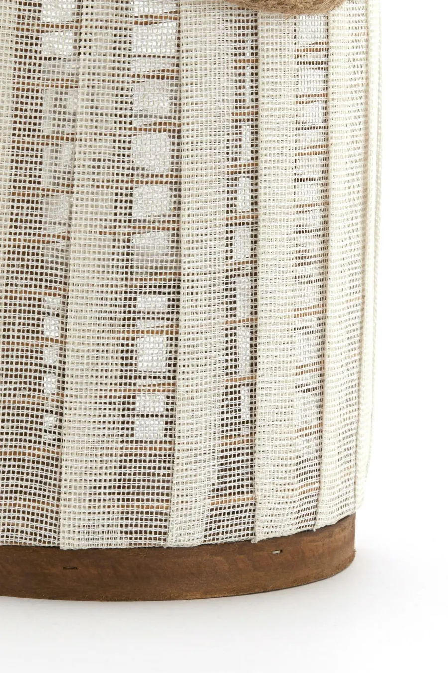 Light en Living Windlicht Ø21x35 cm YLINA linnen naturel+hout naturel Sale