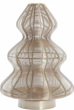 Light en Living Windlicht Ø25x35 cm CHRISTMAS TREE licht goud Sale