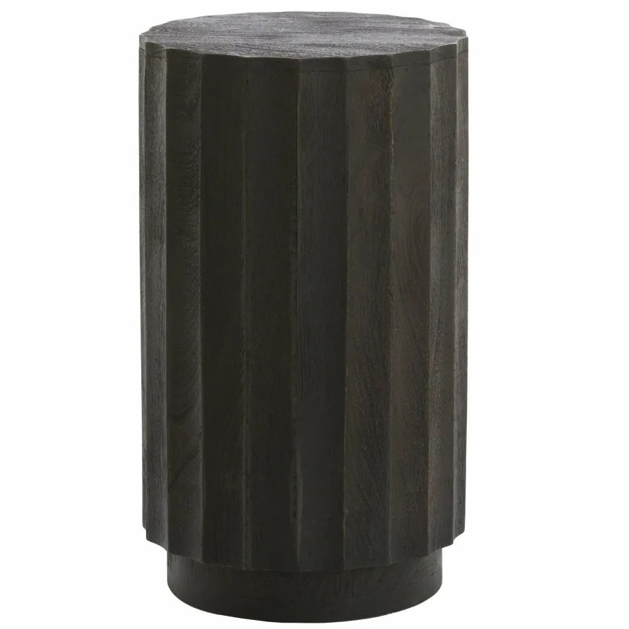Light en Living Zuil ELLENA Ø35x60 cm | Hout Donkerbruin Mat – Light & Living Clearance