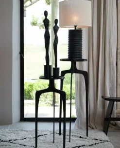 Light en Living Zuil Set van 2 PANO donker brons Sale