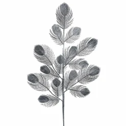 Parlane Ornament 10x2x76 cm PEACOCK FEATHER platinum Best