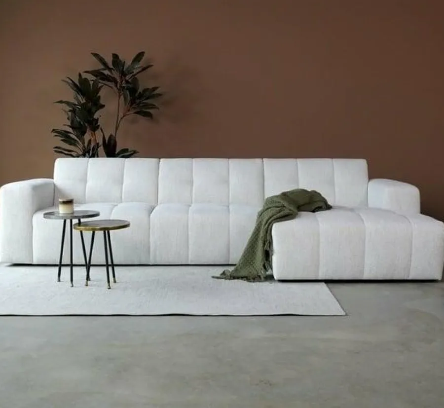 Pepp Interiors Bank Wave 2.5 zits met chaise longue rechts modesto 492 Outlet
