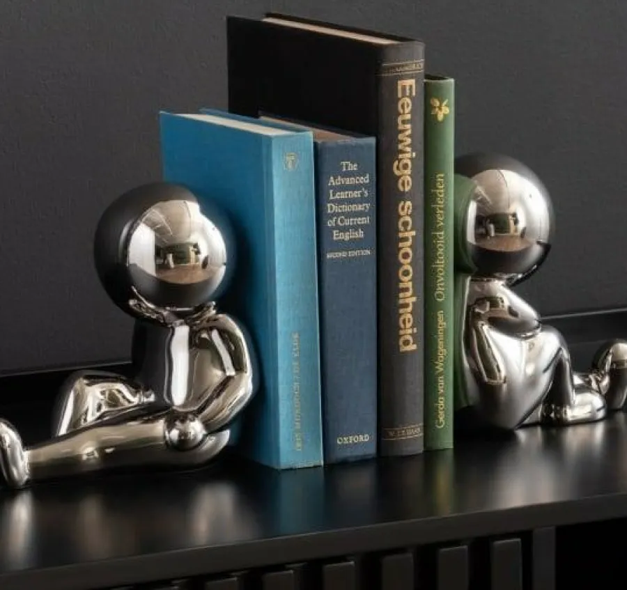 Present Time Boekenstandaard Joey Chrome Clearance