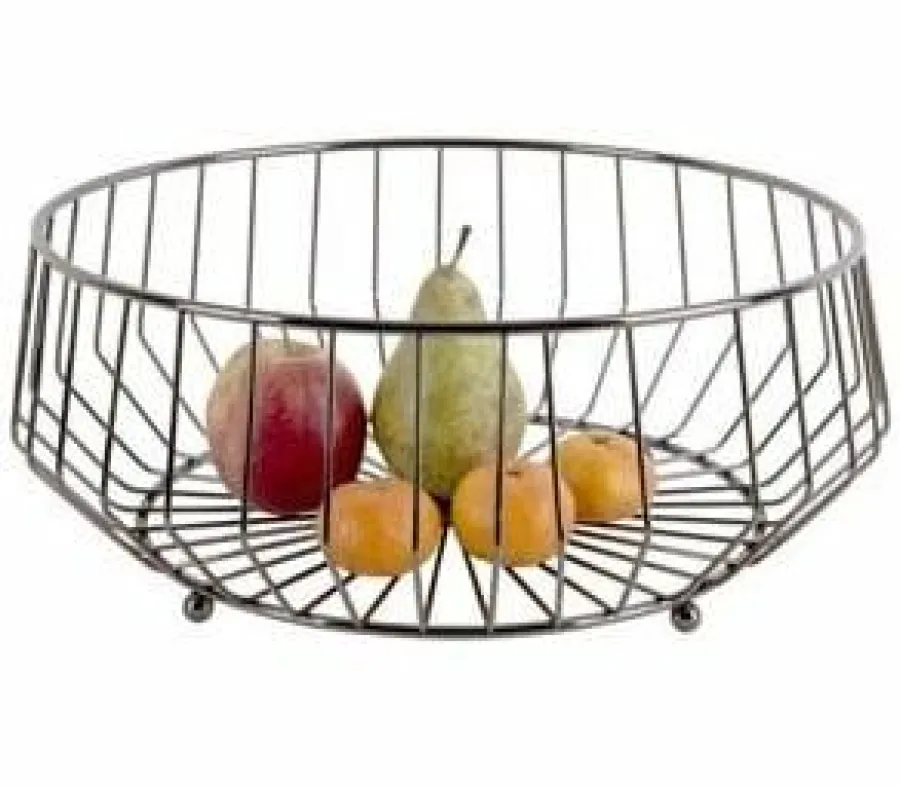 Present Time Fruitschaal Linea Kink groot gun metal New