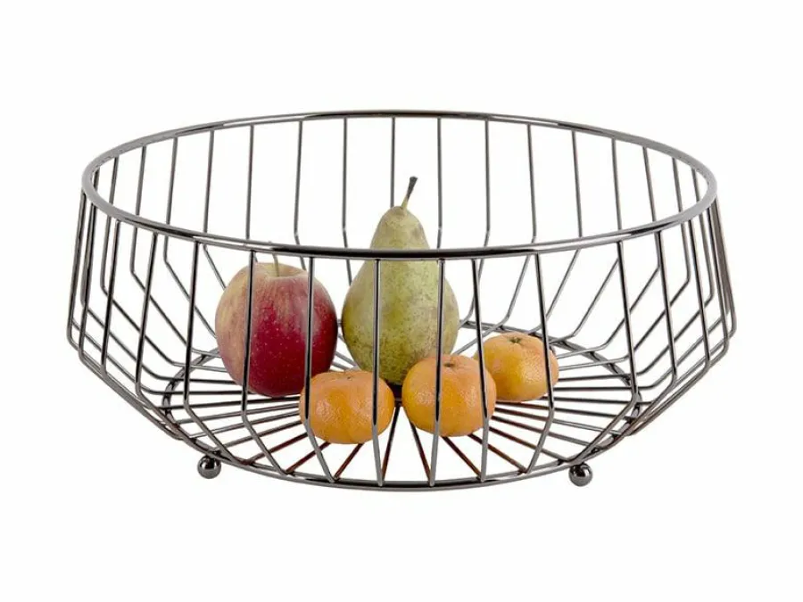 Present Time Fruitschaal Linea Kink groot gun metal New