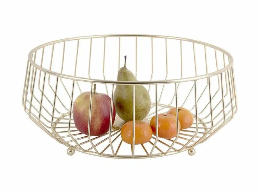 Present Time Fruitschaal Linea Kink groot goud Best