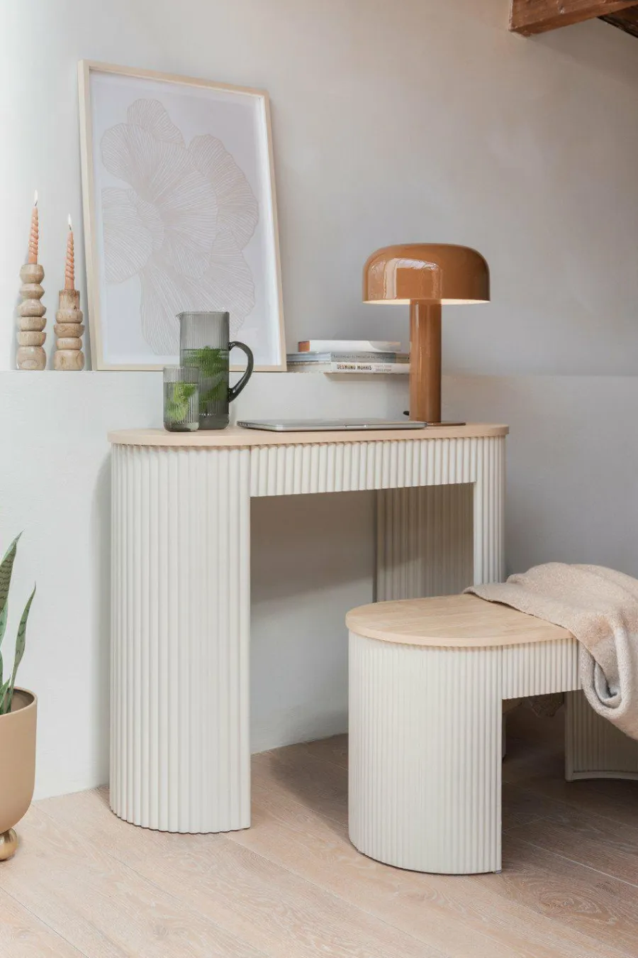 Present Time Kandelaar Formado Klein mangohout naturel New